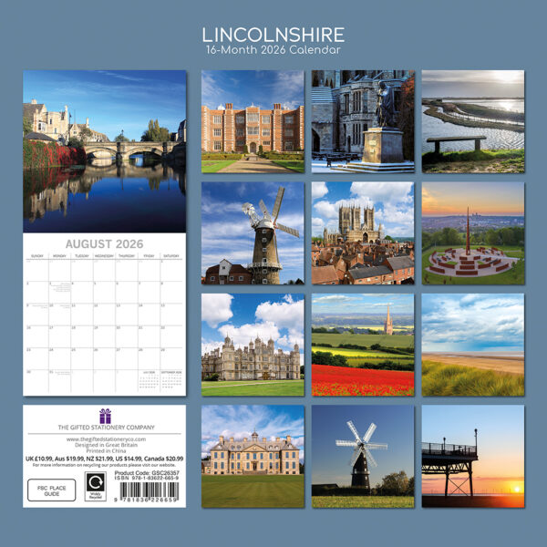 2026 Square Wall Calendar - Lincolnshire - Image 4