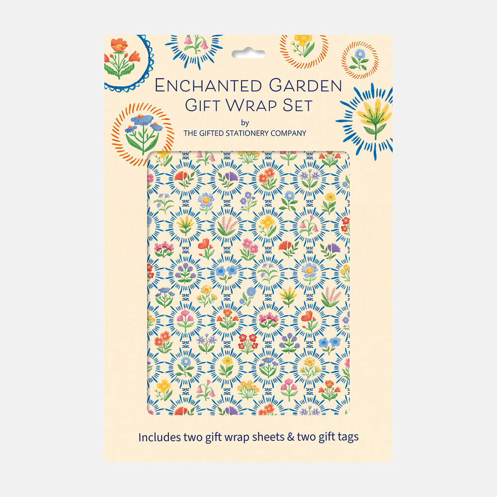 Gift Wrap Set - Enchanted Garden
