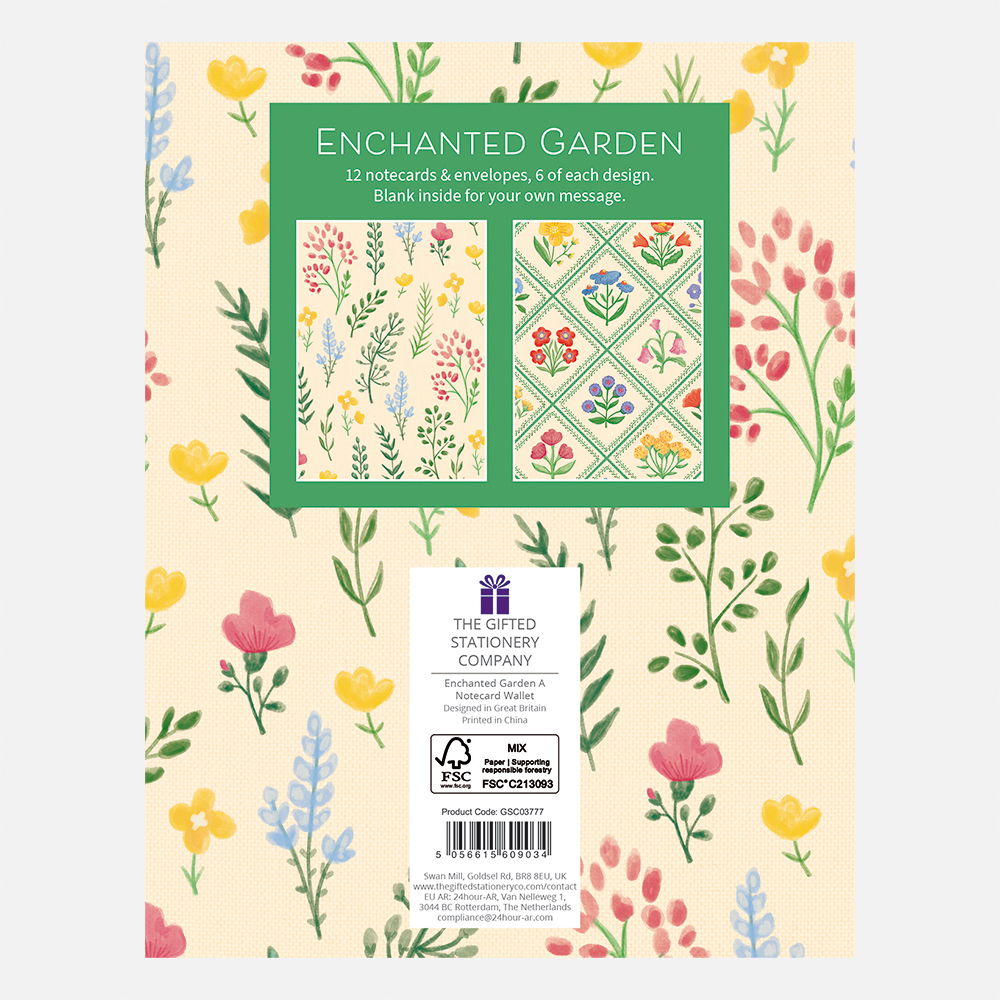 Notecard Wallet  - Enchanted Garden A - Image 2