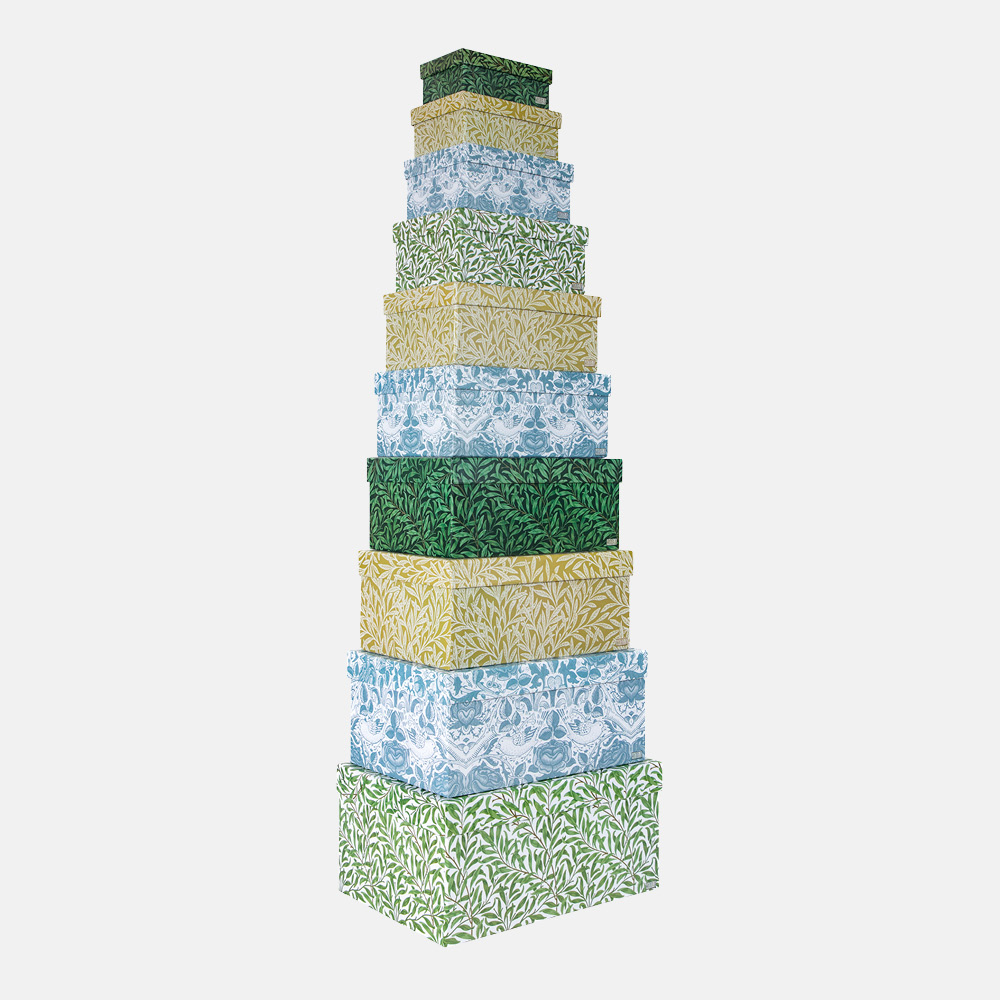 Nested Gift Box Set (Set of 10) - William Morris - Willow & Rose - Image 2