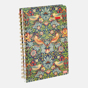B5 Wiro Notebook - William Morris - Strawberry Thief A