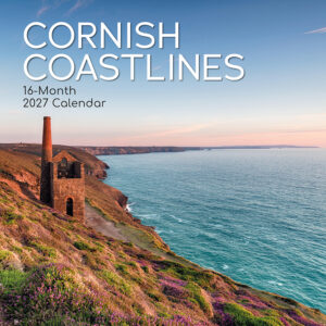 2027 Square Wall Calendar - Cornish Coastlines