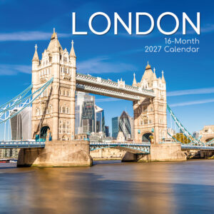 2027 Square Wall Calendar - London