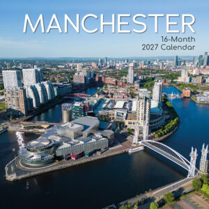2027 Square Wall Calendar - Manchester