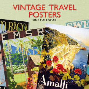 2027 Square Wall Calendar - Vintage Travel Posters