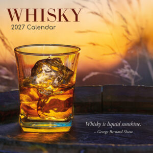 2027 Square Wall Calendar - Whisky