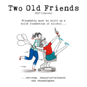 2027 Square Wall Calendar - Two Old Friends