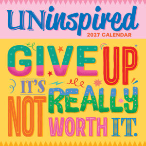 2027 Square Wall Calendar - Uninspired