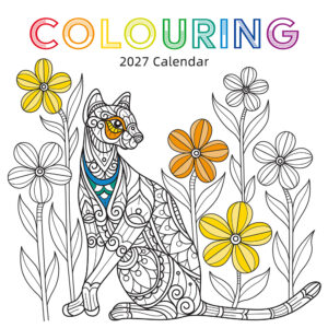 2027 Square Wall Calendar - Colouring