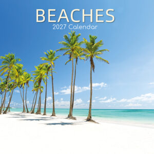 2027 Square Wall Calendar - Beaches