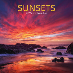 2027 Square Wall Calendar - Sunsets
