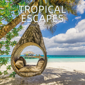 2027 Square Wall Calendar - Tropical Escapes