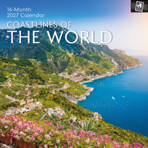 2027 Square Wall Calendar - Coastlines of the World