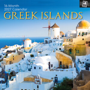 2027 Square Wall Calendar - Greek Islands