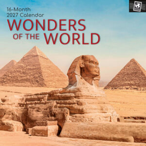 2027 Square Wall Calendar - Wonders of the World