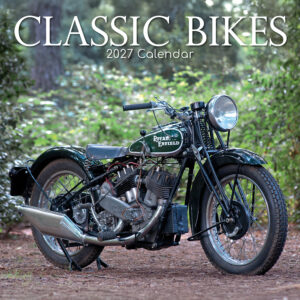 2027 Square Wall Calendar - Classic Bikes