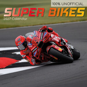2027 Square Wall Calendar - Super Bikes