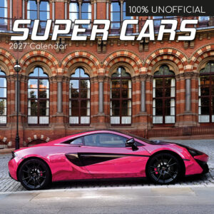 2027 Square Wall Calendar - Super Cars