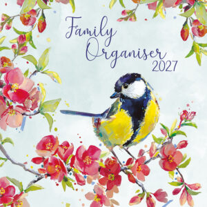 2027 Square Wall Calendar - Family Organiser - Birdsong