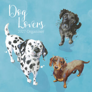 2027 Square Wall Calendar - Dog Lovers Organiser
