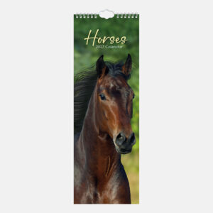 2027 Slimline Calendar - Horses