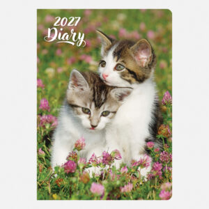 2027 A5 Diary - Week to view - Cute Kittens