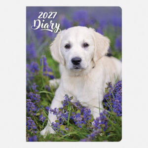 2027 A5 Diary - Week to view - Cute Puppies