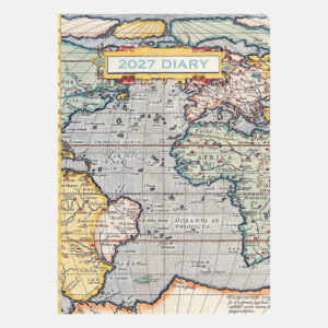 2027 A5 Diary - Week to view - Antique Maps