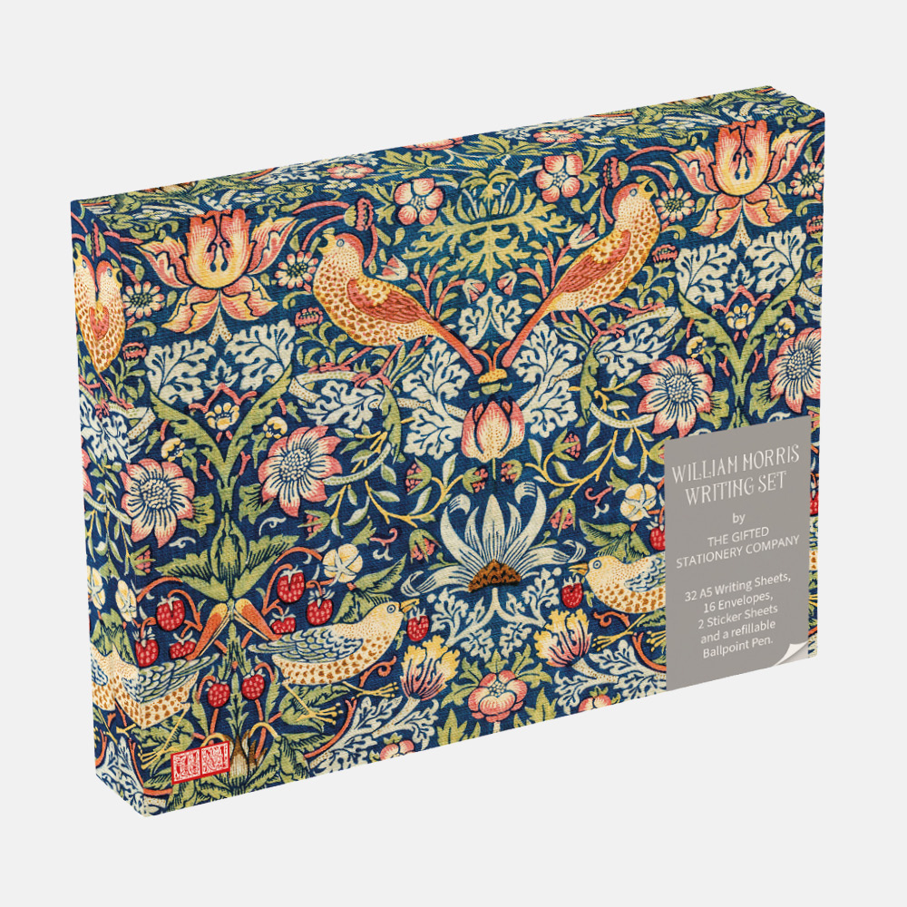 Writing Set - William Morris - Strawberry Thief