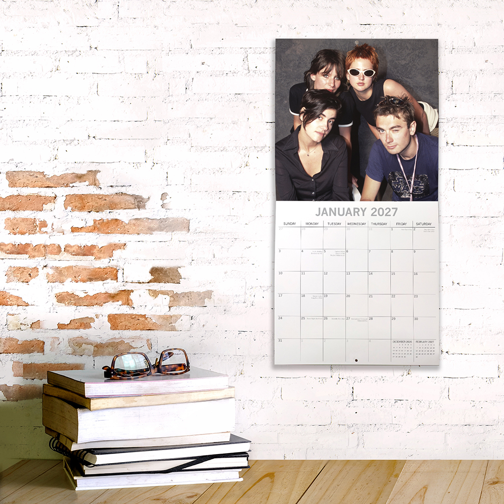 2027 Square Wall Calendar - Britpop - Image 4