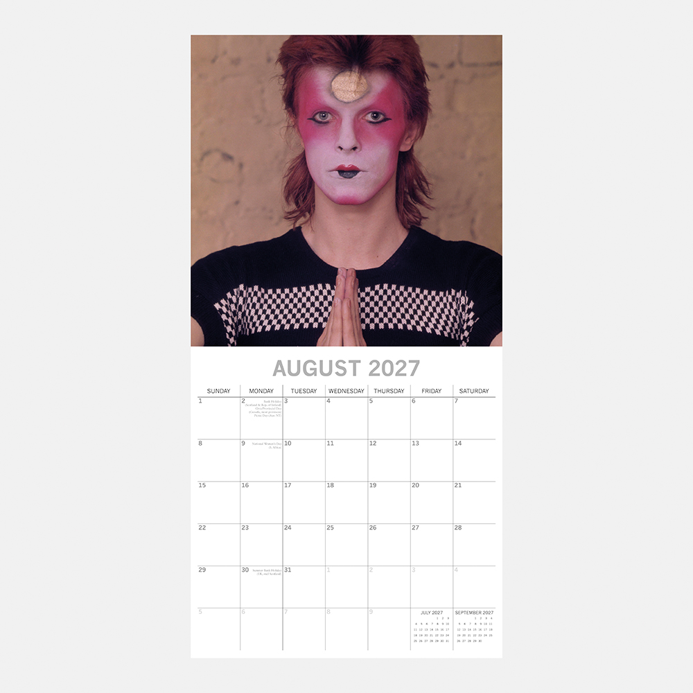 2027 Square Wall Calendar - David Bowie - Image 3