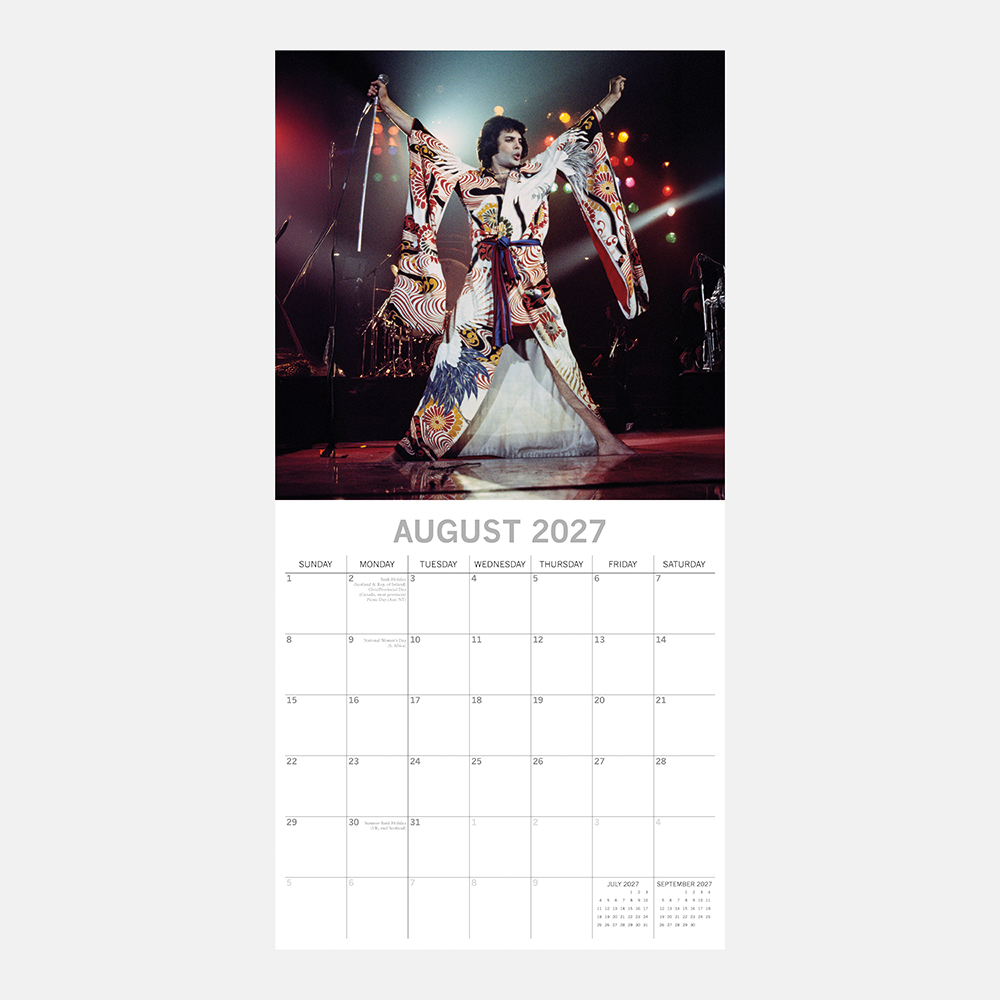 2027 Square Wall Calendar - Freddie Mercury - Image 3