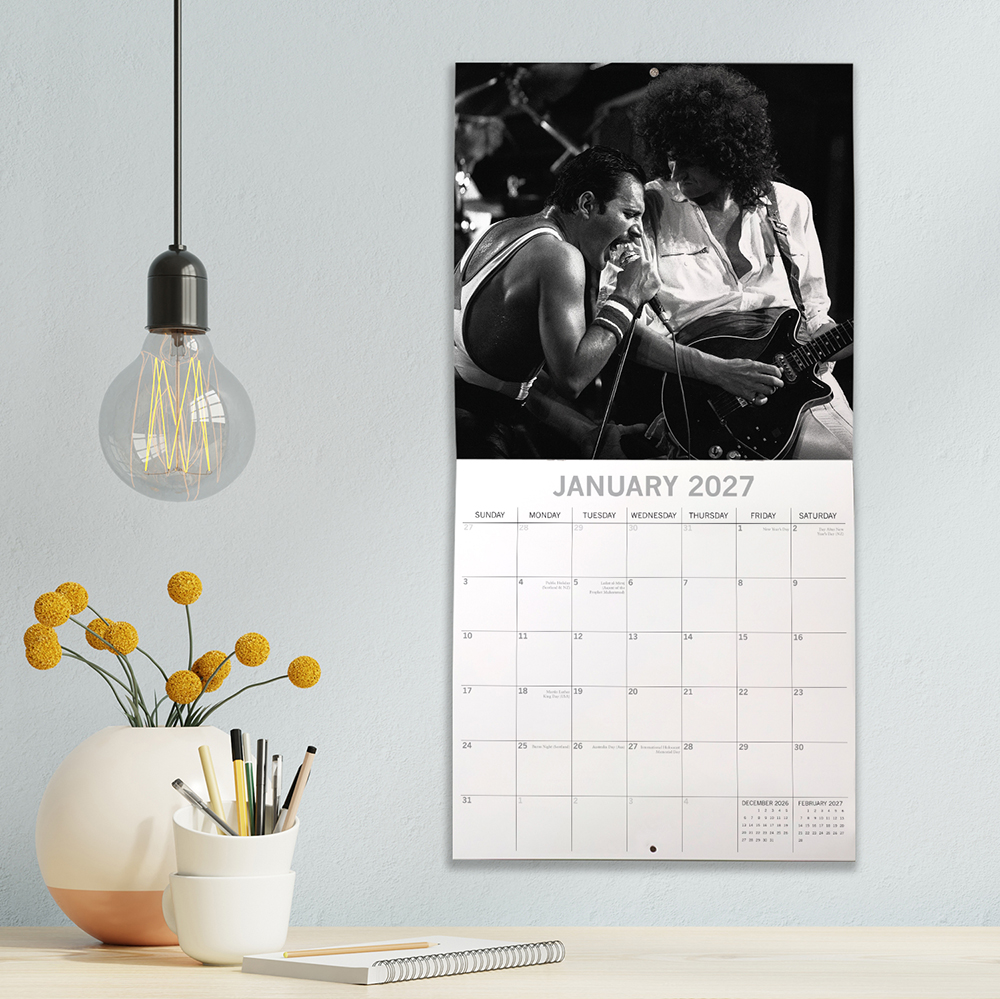 2027 Square Wall Calendar - Freddie Mercury - Image 4