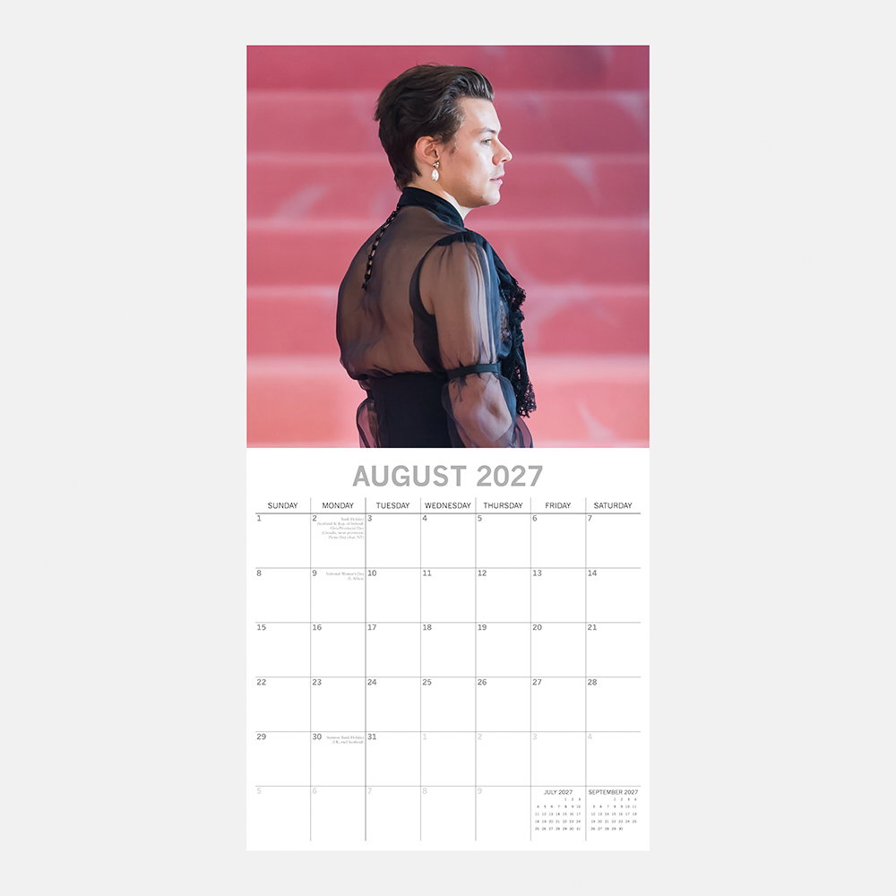 2027 Square Wall Calendar - Harry Styles - Image 3