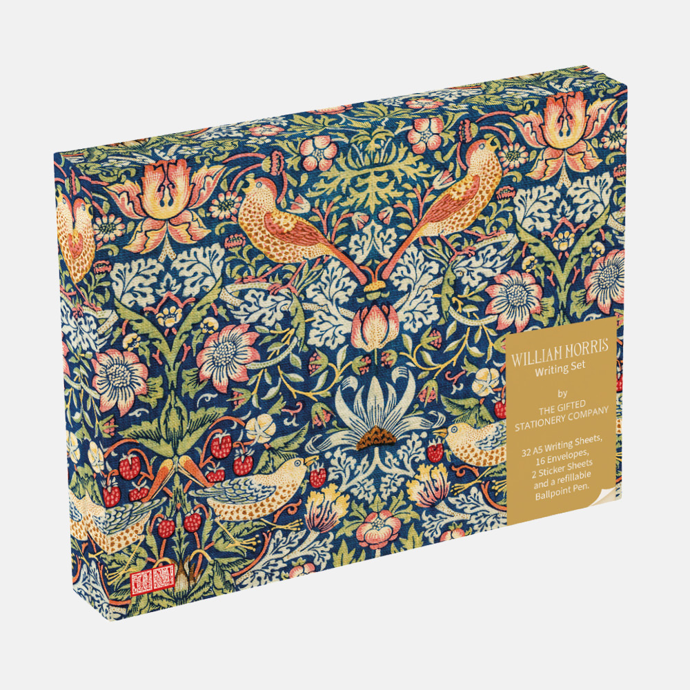 Writing Set - William Morris - Strawberry Thief