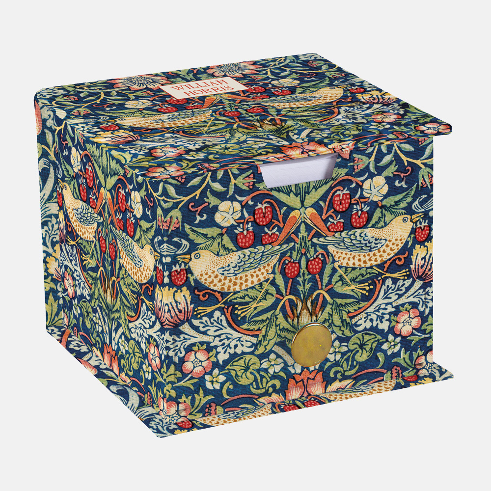 Memo Cube - William Morris - Strawberry Thief