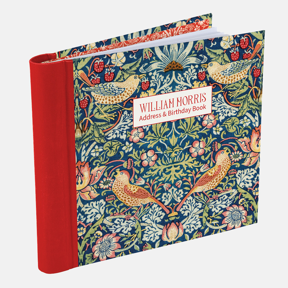 Address & Birthday Book - William Morris - Strawberry Thief